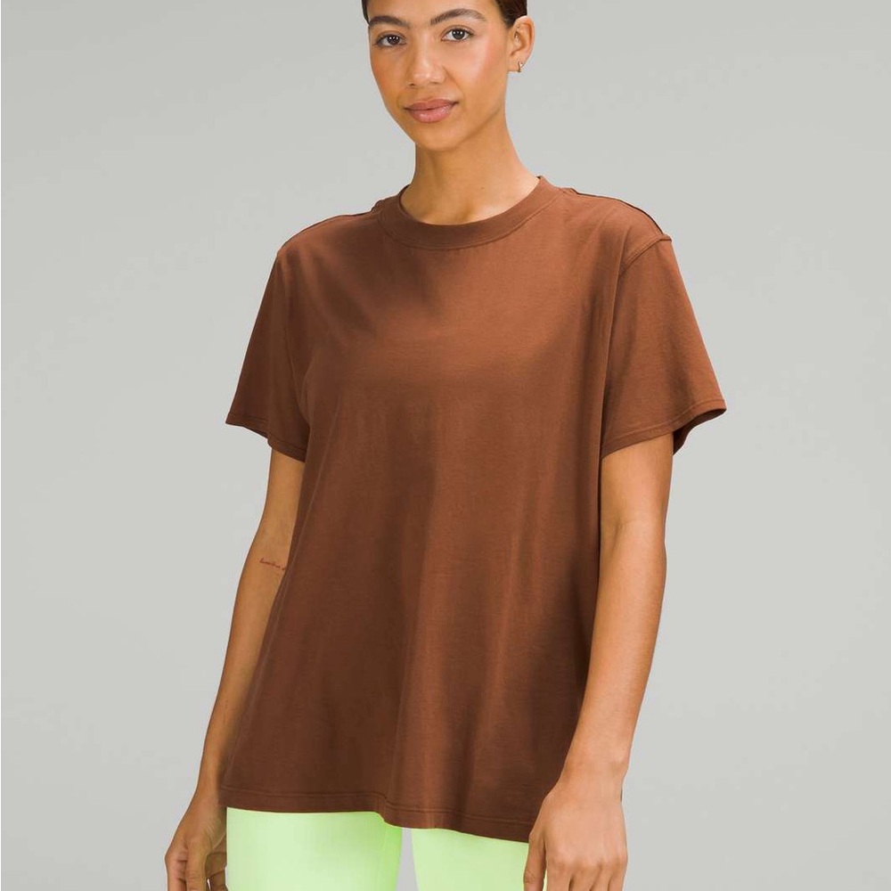 Lululemon All Yours Cotton T-Shirt in Roasted Brown